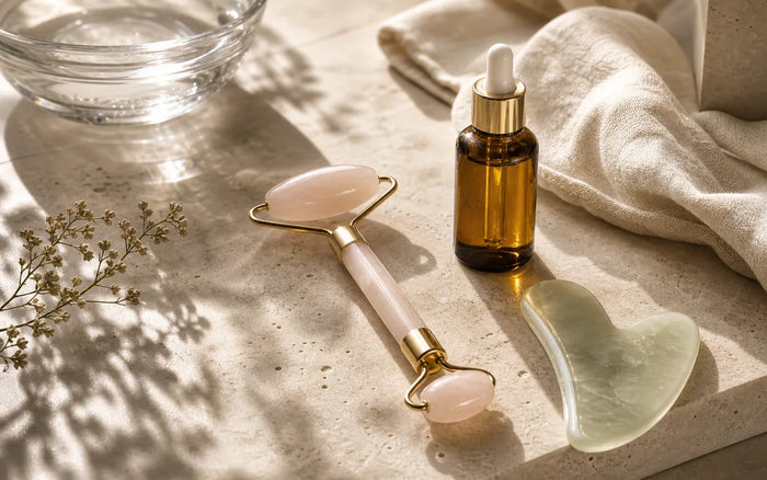Rolo de quartzo rosa: como usar numa massagem facial suave