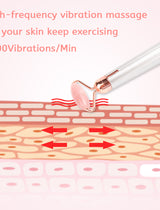 Rolo de Quartzo Rosa — Massajador Facial Lifting