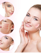 Rolo de Quartzo Rosa — Massajador Facial Lifting