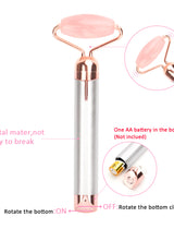 Rolo de Quartzo Rosa — Massajador Facial Lifting
