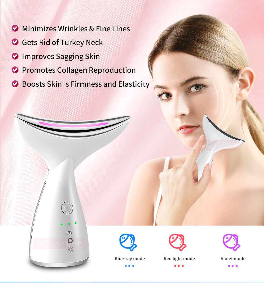 IPL Neck Pro Sorveil — Aparelho IPL com Iões Negativos para Rejuvenescimento e Firmeza do Pescoço
