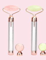 Rolo de Quartzo Rosa — Massajador Facial Lifting
