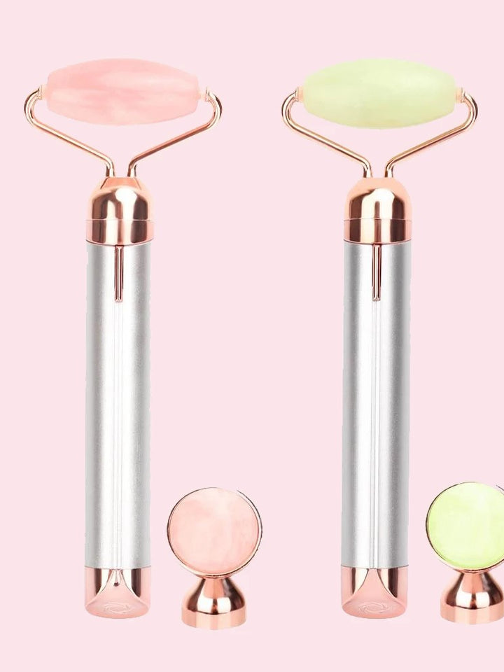 Rolo de Quartzo Rosa — Massajador Facial Lifting