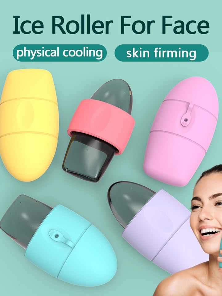 Rolo de Gelo Sorveil — Massajador Facial Refrescante para Desinchazo & Poros Fechados